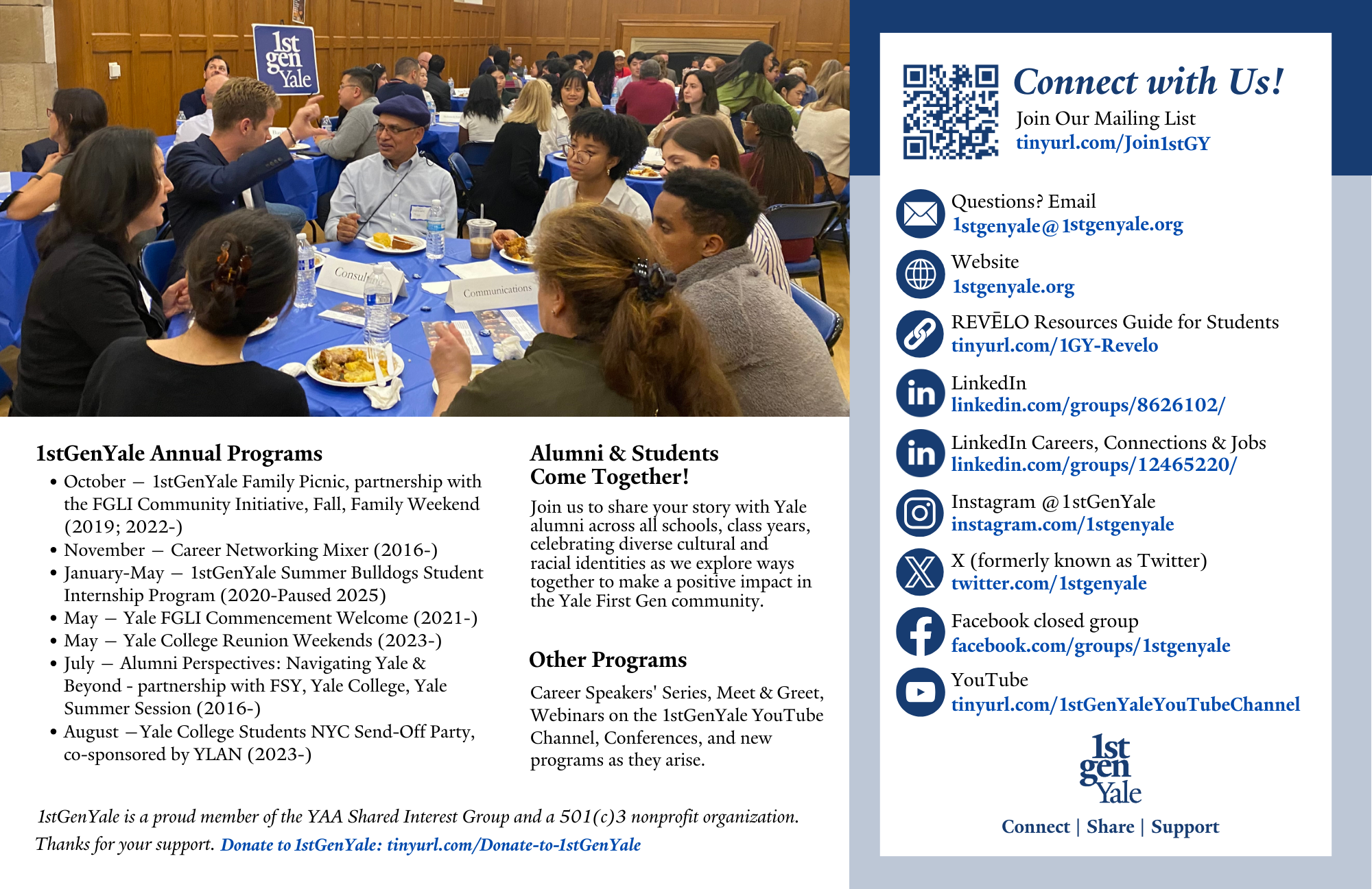 1stGenYale flyer